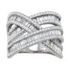 Designs By Gioelli Sterling Silver Cubic Zirconia Triple Crossover Ring -Designs by Gioelli Shop unnamed file 389