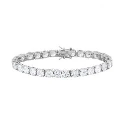 Designs By Gioelli Cubic Zirconia Sterling Silver Tennis Bracelet
