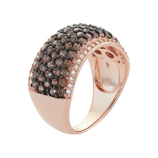 Designs By Gioelli Sterling Silver Mocha Cubic Zirconia Pave Ring 4 Designs By Gioelli Sterling Silver Mocha Cubic Zirconia Pave Ring - Image 2