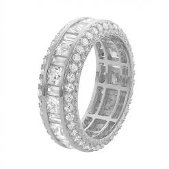Designs By Gioelli Sterling Silver Cubic Zirconia Eternity Ring -Designs by Gioelli Shop unnamed file 429