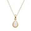 Designs By Gioelli 14k Gold Over Silver Lab-Created Opal Teardrop Pendant -Designs by Gioelli Shop unnamed file 451