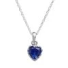 Designs By Gioelli Sterling Silver Lab-Created Sapphire Heart Crown Pendant 2 Designs By Gioelli Sterling Silver Lab-Created Sapphire Heart Crown Pendant -Designs by Gioelli Shop unnamed file 456