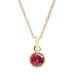 Designs By Gioelli 14k Gold Over Silver Lab-Created Ruby Crown Pendant