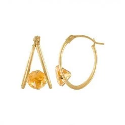 Designs By Gioelli 14k Gold Gemstone Capture Hoop Earrings Created Aquamarine -Designs by Gioelli Shop unnamed file 528