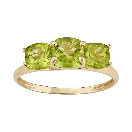 Designs By Gioelli 10k Gold 3-Stone Cushion Ring Garnet 15 Designs By Gioelli 10k Gold 3-Stone Cushion Ring Garnet - Image 13