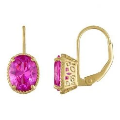 Designs By Gioelli Gemstone Leverback Earrings Lab Created Ruby