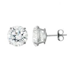 Designs By Gioelli Men's 14k White Gold Cubic Zirconia Stud Earrings