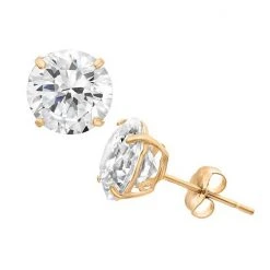 Designs By Gioelli 14k Gold 6MM Cubic Zirconia Stud Earrings White -Designs by Gioelli Shop unnamed file 6