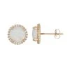 Designs By Gioelli 10k Gold Lab-Created Opal & White Sapphire Halo Stud Earrings -Designs by Gioelli Shop unnamed file 64