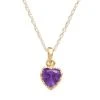Designs By Gioelli 14k Gold Over Silver Amethyst Heart Crown Pendant -Designs by Gioelli Shop unnamed file 662