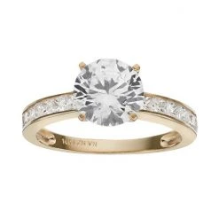 Designs By Gioelli Cubic Zirconia 10k Gold Ring White