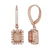 Designs By Gioelli 14k Rose Gold Over Silver Peach Quartz & Lab-Created White Sapphire Drop Earrings -Designs by Gioelli Shop unnamed file 687