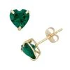 Designs By Gioelli Lab-Created Emerald 10k Gold Heart Stud Earrings -Designs by Gioelli Shop unnamed file 692