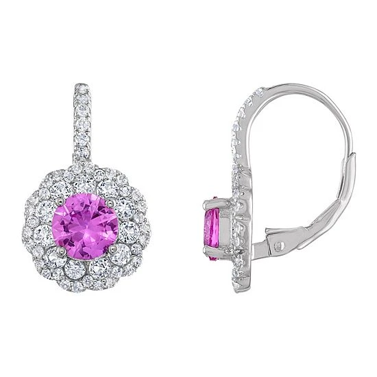 Designs By Gioelli Gemstone Flower Leverback Earrings Lab Created Aquamarine 8 Designs By Gioelli Gemstone Flower Leverback Earrings Lab Created Aquamarine - Image 6