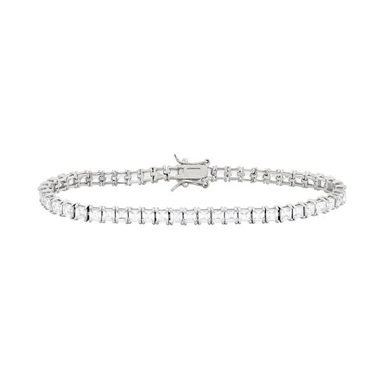Designs By Gioelli Sterling Silver Cubic Zirconia Tennis Bracelet 3 Designs By Gioelli Sterling Silver Cubic Zirconia Tennis Bracelet