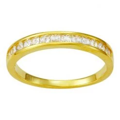 Designs By Gioelli 14k Gold Plated Lab-Created White Sapphire Band Rose Tone -Designs by Gioelli Shop unnamed file 755