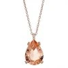 Designs By Gioelli 14k Rose Gold Over Silver Simulated Morganite Teardrop Pendant Necklace -Designs by Gioelli Shop unnamed file 766