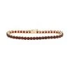 Designs By Gioelli 14k Gold Over Silver Garnet Tennis Bracelet