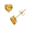 Designs By Gioelli Citrine 10k Gold Heart Stud Earrings -Designs by Gioelli Shop unnamed file 773