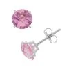 Designs By Gioelli Lab-Created Pink Sapphire 10k White Gold Stud Earrings -Designs by Gioelli Shop unnamed file 779