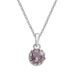 Designs By Gioelli Sterling Silver Amethyst Pendant