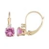 Designs By Gioelli 10k Gold Round-Cut Lab-Created Pink Sapphire & White Zircon Leverback Earrings 2 Designs By Gioelli 10k Gold Round-Cut Lab-Created Pink Sapphire & White Zircon Leverback Earrings -Designs by Gioelli Shop unnamed file 820