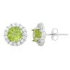 Designs By Gioelli Peridot & White Topaz 10k White Gold Halo Stud Earrings 2 Designs By Gioelli Peridot & White Topaz 10k White Gold Halo Stud Earrings -Designs by Gioelli Shop unnamed file 887