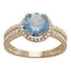 Designs By Gioelli 10k Gold Lab-Created Aquamarine & White Sapphire Halo Ring 1 Designs By Gioelli 10k Gold Lab-Created Aquamarine & White Sapphire Halo Ring -Designs by Gioelli Shop unnamed file 91