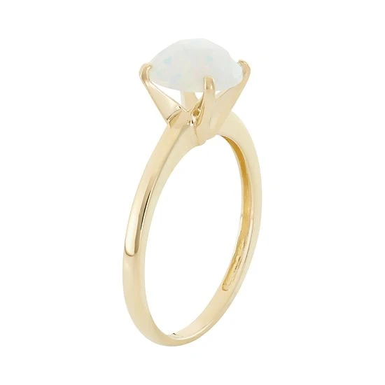 Designs By Gioelli Lab-Created Opal 10k Gold Ring 4 Designs By Gioelli Lab-Created Opal 10k Gold Ring - Image 2