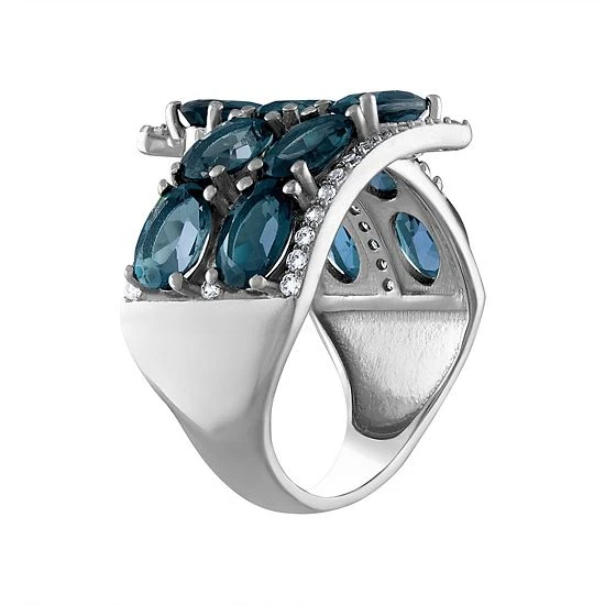 Designs By Gioelli Sterling Silver London Blue Topaz Ring 4 Designs By Gioelli Sterling Silver London Blue Topaz Ring - Image 2