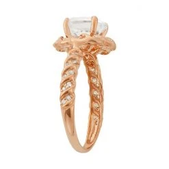 Designs By Gioelli Lab-Created White Sapphire 14k Rose Gold Over Silver Halo Ring 5 Designs By Gioelli Lab-Created White Sapphire 14k Rose Gold Over Silver Halo Ring -Designs by Gioelli Shop unnamed file 974