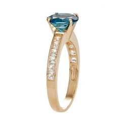 Designs By Gioelli 10k Gold London Blue Topaz & Lab-Created White Sapphire Ring -Designs by Gioelli Shop unnamed file 98